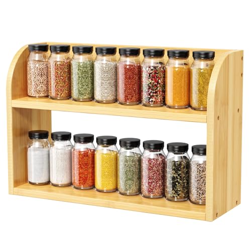 2 Tier Bamboo Spice Rack (Natural / 2 Tier)