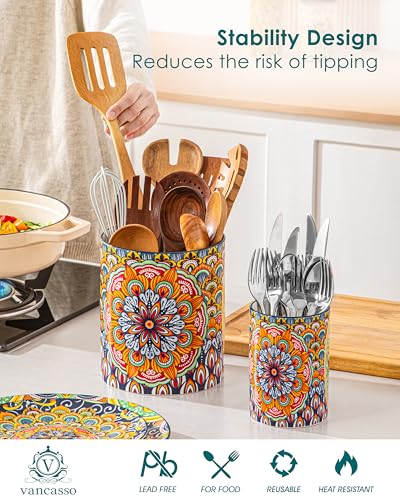 7.3"+5.5" Utensil Holder (Regal Bloom)