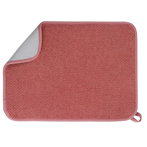Microfiber Dish Drying Mat (Red / 12" x 16")