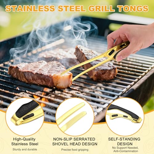 3 Pack Grill Tongs (Black)