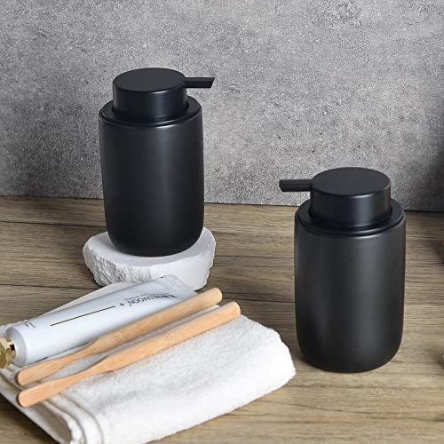 Foaming Soap Dispenser Set (Black-2 Pack)