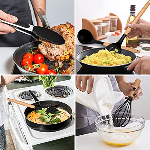 Kitchen Utensils Set of 12 (12 Pieces / Black)