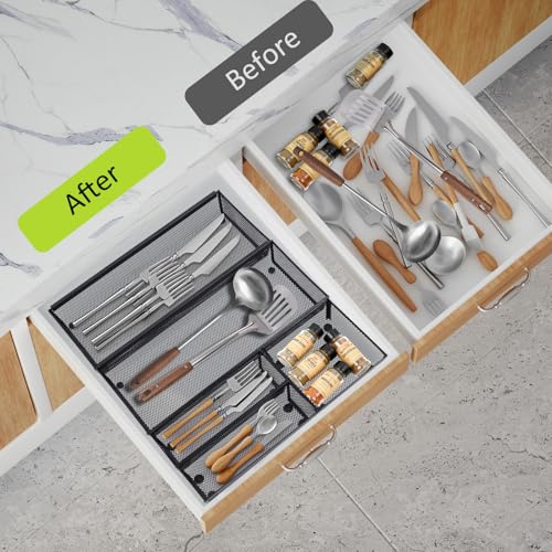 Drawer Organizer (Black-5L pack)