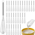 30 Pcs Mini Whisk Bulk Small Whisks for Cooking 304 Stainless Steel Tiny Whisk for Baking (6 Inch)