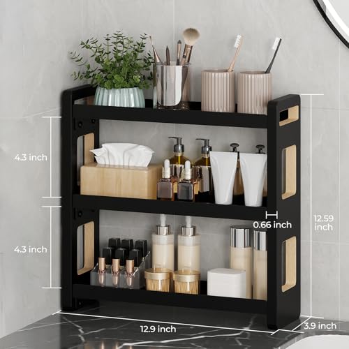 Bathroom Counter Organizer (Black 3 Tier)