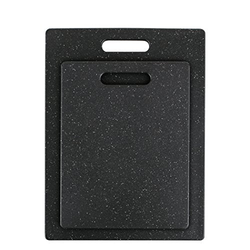 Superboard Pastry Board and Cutting Boards (Set of Two (8.5"L x 11"W & 11"L x 14.5"W) / Midnight Granite Color)