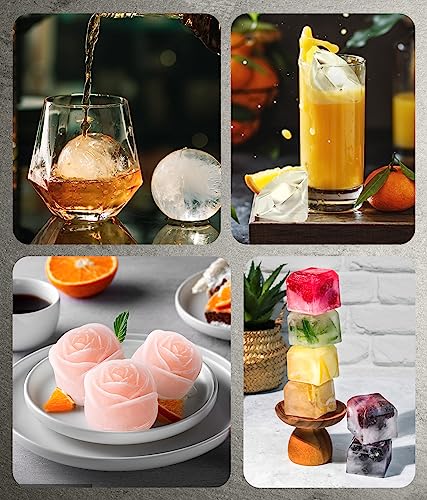 Ice Cube Trays with Lids (Pink / large)