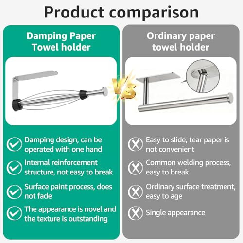 Brushed Silver Ratchet Mechanism Paper Towel Holder (Silver (L-shaped))