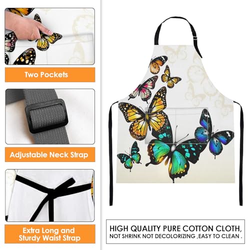 Apron with Pockets (Butterfly 2)