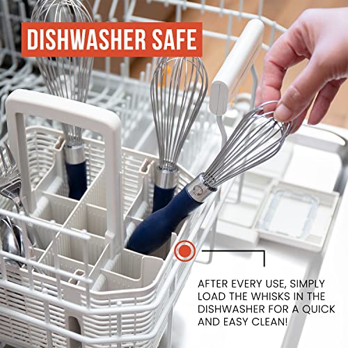 3 Piece Kitchen Whisk Set