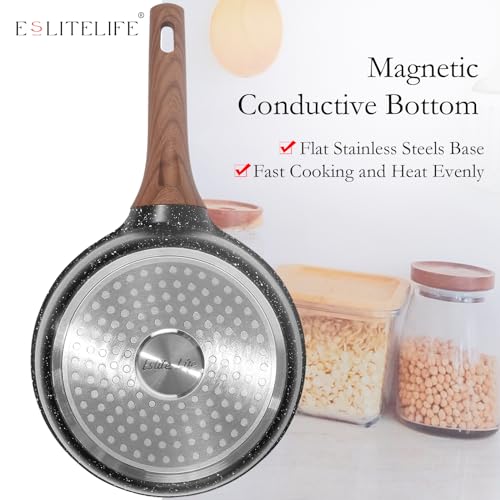 Nonstick Sauce Pan with Lid (1.5 Quarts / Black)