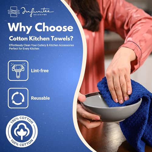 Kitchen Towels (Mighty Blue / 15 x 25)