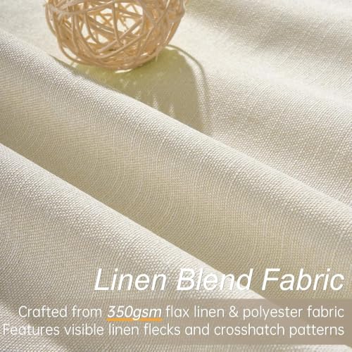 92 Inches Long Custom Black Out Drapery Panels (Cream / 52"W x 92"L (Pack of 2))