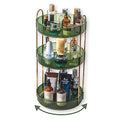 360 Rotating Perfume Organizer (Green / 3 Tier)