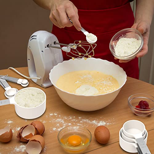 Measuring Cups & Spoons Set (White / 5+5)