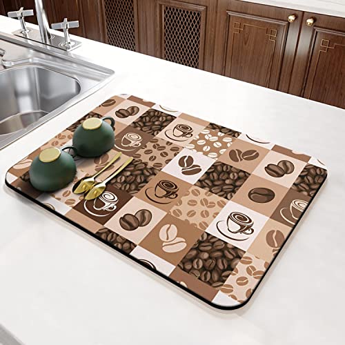 Fun Coffee Mat 23inx15in (Coffee-5 / 23" x 15")
