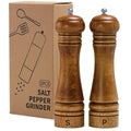 Wooden Salt and Pepper Grinder Set (8 Inches-2 Packs)