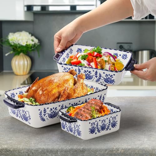 3 Pack Porcelain Bakeware Set