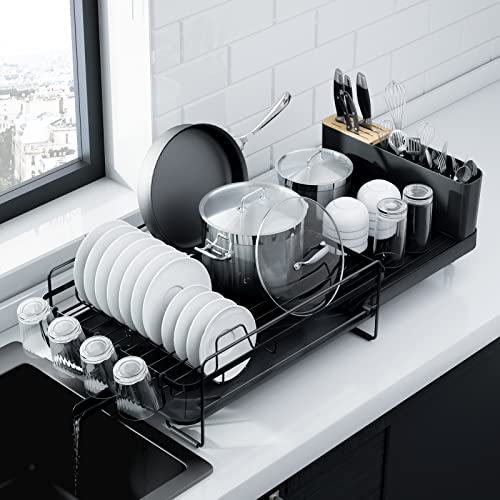 Extendable Dish Drying Rack (Standard / Black)