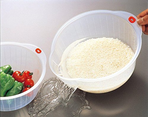 Japanese Rice Washing Bowls (Set of 2, 2-Quart and 2.5 Quart)