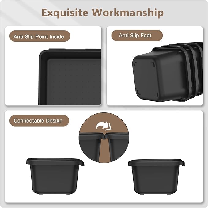 Tool Box Organizer Garage Organization and Storage (5pcs-L Size)