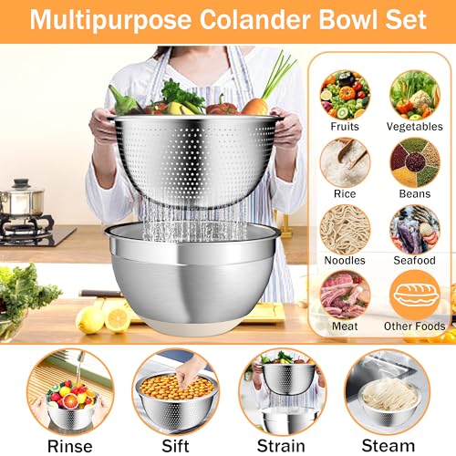 Mixing Bowls with Airtight Lids (Khaki)