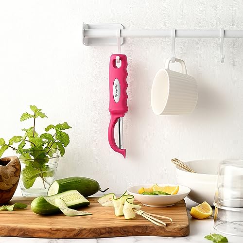 Swivel Vegetable Peeler for Kitchen w (Pink)