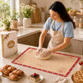Extra Thick Silicone Baking Mat with Recipes (Red-Brown / 26"L x 16"W)