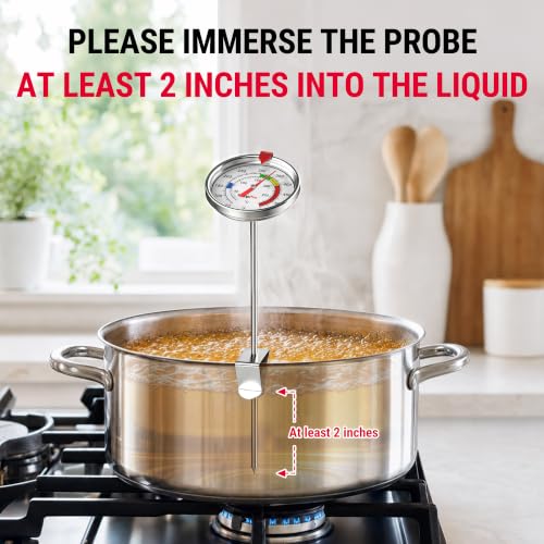 Candy Thermometer with Pot Clip (Mechanical Thermometer)