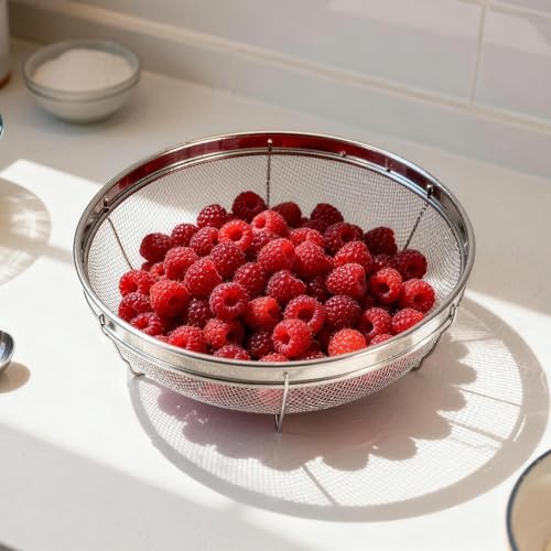 Fine Mesh Strainer for Kitchen (12.2 inch / Flat Shape)