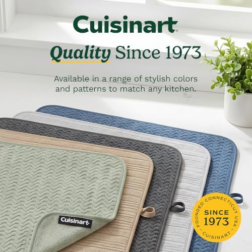 Cuisinart Dish Drying Mat for Kitchen Counter (Hearts Pink)