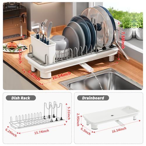 Small Dish Drying Rack (White)