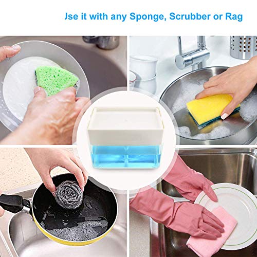 Premium Quality Soap Dispenser with Added Features for Kitchen (White)