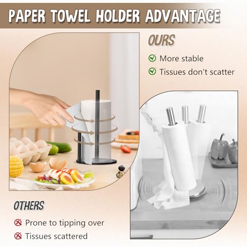 Black Paper Towel Holder (Black)