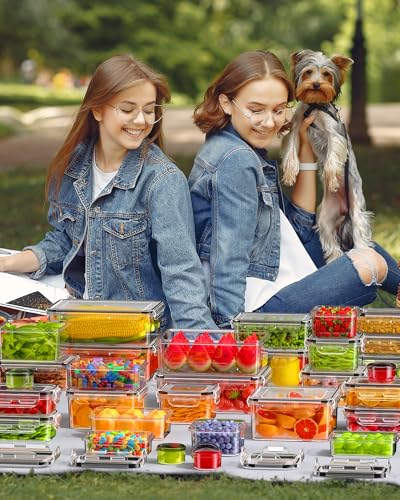 60 PCS Food Storage Containers with Lids (60 PCS)