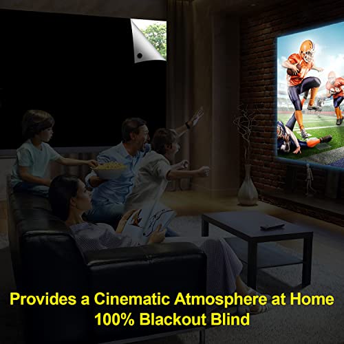 100% Blackout Curtains (Black / 57"W x 118"H)