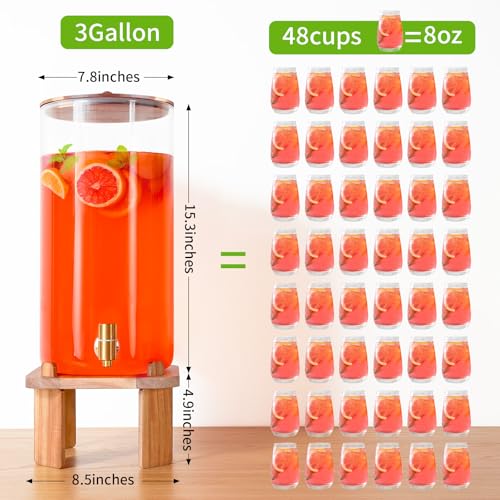 12L Extra Large Drink Dispenser for Parties (3 Gallon)