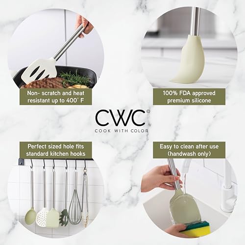 Silicone Cooking Utensils (Green / 38 Piece)