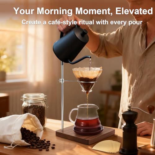 Pour Over Coffee Stand (Cherry Wood)