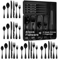 49PCS Silverware Set with Organizer (Black)