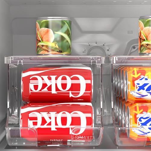 2 Pack Stackable Refrigerator Organizer (Clear)