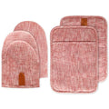 4Pcs Heat Resistant Oven Mitts & Potholders (Pink)