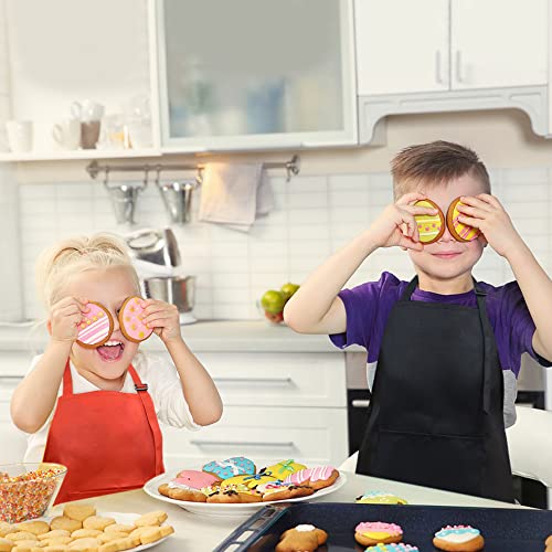 Kids Aprons with Large Pocket 2 Pack (Small / Blackx2)