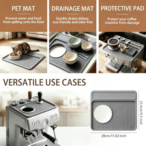 Silicone Coffee Machine Pad for Breville 870 (Gray)