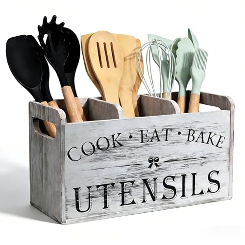 Utensil Holder (Vintage White)