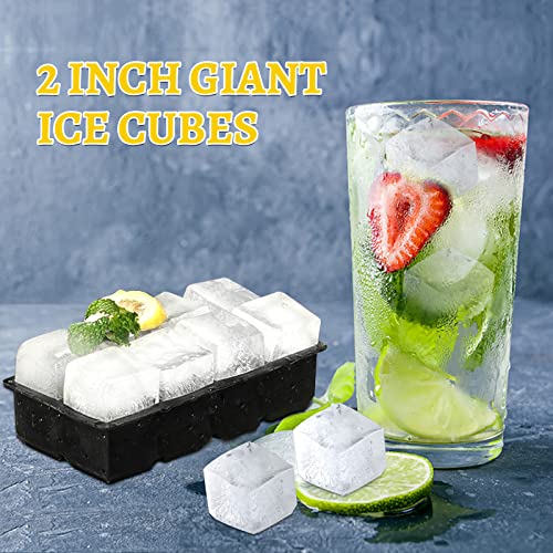Premium Ice Tray Combo (Black / 6 Sphere/8 Cube)