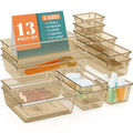 13 PCS Drawer Organizer Set (Champagne / 13 PCS)