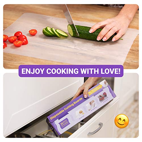 Disposable Plastic Cutting Board Sheets for BBQ & Camping (385"L x 12"W)
