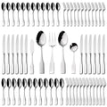 Kate 65 Piece Silverware With Utensil (Silver / 65 pieces for 12)