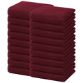 100% Cotton Waffle Weave Kitchen Dish Towels 18 (Burgundy / 13 X 28 - 18 Pack)